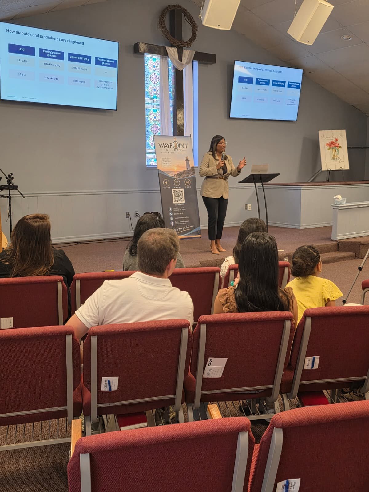 A local physician teaching on diabetes