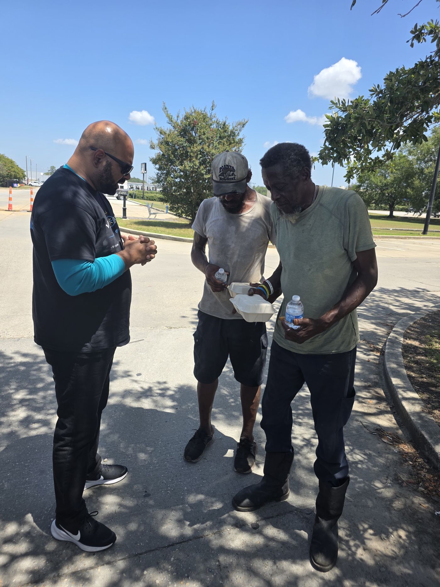Praying with neighbors on the streets of Gulfport