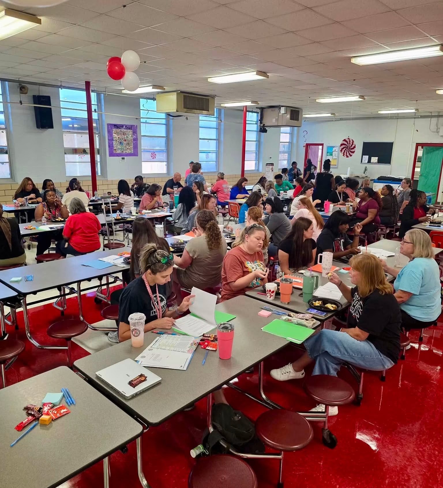 Gulfport teachers gathered for an appreciation lunch